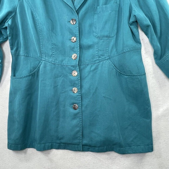 NWT $99 Soft Surroundings Tencel Lyocell Womens Size PM Medium Petite Blazer Top - Picture 13 of 15